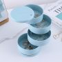 Multi-level jewelery box - blue