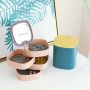 Multi-level jewelry box - blue