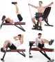 Multifunctional adjustable training bench