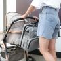 Multifunctional backpack / bag for mum with a sleeping function - blue