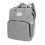 Multifunctional backpack / bag for mum with sleep function - gray