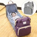 Multifunctional backpack / bag for mum with sleep function - gray