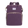Multifunctional backpack / bag for mum with sleeping function - purple