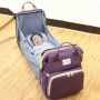 Multifunctional backpack / bag for mum with sleeping function - purple