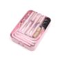 Multifunctional cabinet on wheels with three capacious shelves - pink