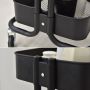 Multifunctional cabinet on wheels with three capacious shelves - white