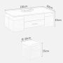 Multifunctional coffee table 120 x 60 cm - oak sonoma