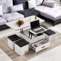 Multifunctional coffee table 120 x 60 cm - oak sonoma