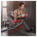 Multifunctional exercise bench - red-black