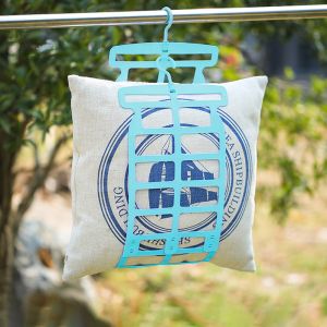 Multifunctional hanger for drying pillows - green