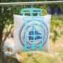 Multifunctional hanger for drying pillows - green