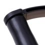 Multifunctional inclined bench for exercising the abdominal muscles - black