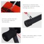 Multifunctional inclined bench for exercising the abdominal muscles - red