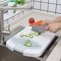 Multifunctional kitchen sink cutting board - blue 