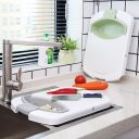 Multifunctional kitchen sink cutting board - gray