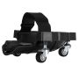 Multifunctional knee pads on wheels - black