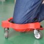 Multifunctional knee pads on wheels - red