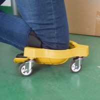 Multifunctional knee pads on wheels - yellow
