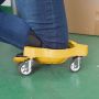 Multifunctional knee pads on wheels - yellow