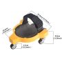 Multifunctional knee pads on wheels - yellow