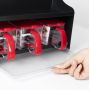 Multifunctional rack for kitchen spices (with a container for kitchen accessories) - black, two-tier