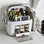 Multifunctional rack for storing spices and kitchen accessories