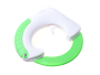 Multifunctional round knife for pizza, meat and vegetables