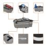 Multifunctional thermal bag for the trunk / Insulated bicycle pannier for the trunk - black