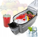 Multifunctional thermal bag for the trunk / Insulated bicycle pannier for the trunk - black