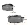 Multifunctional thermal bag for the trunk / Insulated bicycle pannier for the trunk - gray