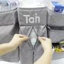 Multifunctional toolbox, crib organizer - grey