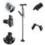 Multifunctional walking stick with LED flashlight