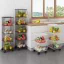 Multifunctional wire rack - five levels, black