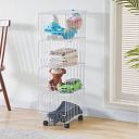 Multifunctional wire rack - four-level, white
