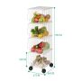 Multifunctional wire rack - four-level, white