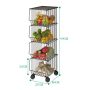Multifunctional wire rack - four levels, brown