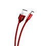 NAFUMI KABEL USB TYP-C 6A PŁASKI CZERWONY 6000MAH QUICK CHARGER QC 3.0 30CM NFM-A32