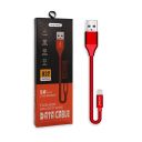 NAFUMI KABEL USB TYP-C 6A PŁASKI CZERWONY 6000MAH QUICK CHARGER QC 3.0 30CM NFM-A32