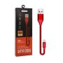 NAFUMI KABEL USB TYP-C 6A PŁASKI CZERWONY 6000MAH QUICK CHARGER QC 3.0 30CM NFM-A32