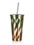 NASCA double wall thermal mug 450ml copper green