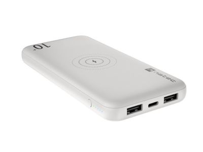 NATEC EXTREME MEDIA POWERBANK TREVI WIRELESS 1000MAH 10W BIAŁY NPB-1631