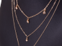 Necklace Celebrity Triple - gold