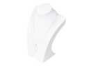 Necklace Celebrity triple heart with ring - silver
