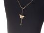 Necklace Celebrity Xuping butterfly - gold