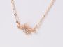 Necklace Chocker crystals - gold