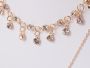 Necklace Chocker crystals - gold