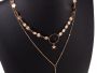 Necklace Chocker sequins - gold
