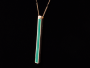 Necklace Hanging - gold - green