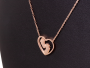 Necklace Xuping cross - rose gold