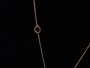 Necklace Xuping hanging circles - gold